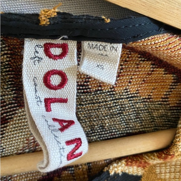 Dolan Left Coast Seraphina Tapestry Textured Crop Shirt XS Anthropologie - Picture 3 of 7